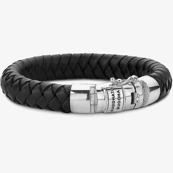 Buddha To Buddha Ben Black Leather Bracelet 544BL F (21CM)