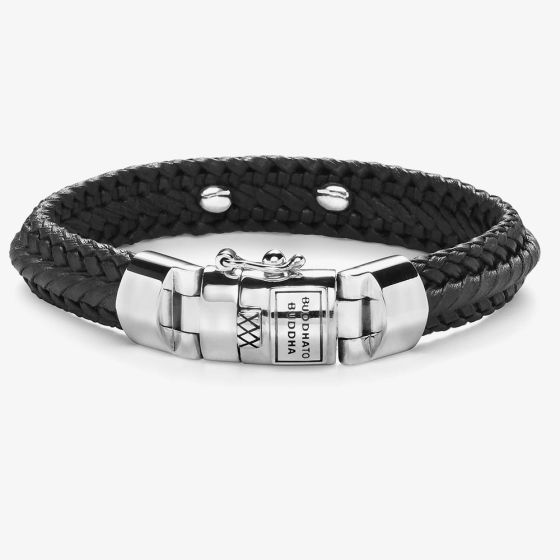 Buddha To Buddha Nurul Black Leather Bracelet 816BL F (21CM)