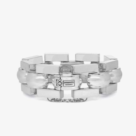 Buddha To Buddha The Batul large Silver Bracelet 040 F (21CM)