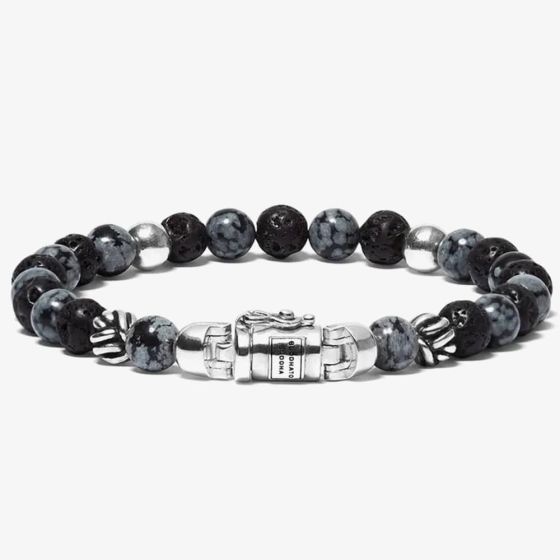 Buddha To Buddha Spirit Bead Mini Snowflake Bracelet 189SN F (21CM)