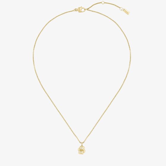 BOSS Ladies Gold Double B Necklace 1580747
