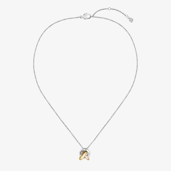 BOSS Harmonie Three Colour Circle Link Pendant Necklace 1580771