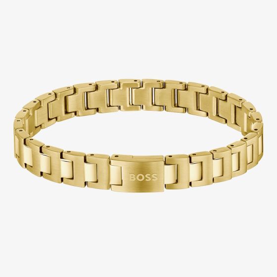BOSS Candor Gold Plated Stainless Steel Link Bracelet 1580753