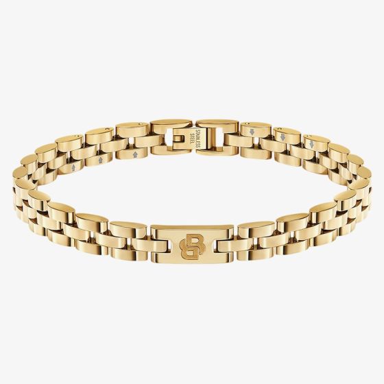 BOSS Archer Yellow Gold Tone Plated Stainless Steel Link Bracelet 1580889