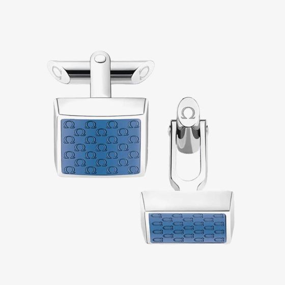 OMEGA Omegamania Blue Resin Cufflinks CA02ST0000205