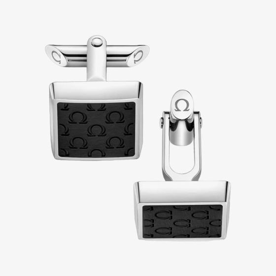 OMEGA Omegamania Black Resin Cufflinks CA02ST0001005