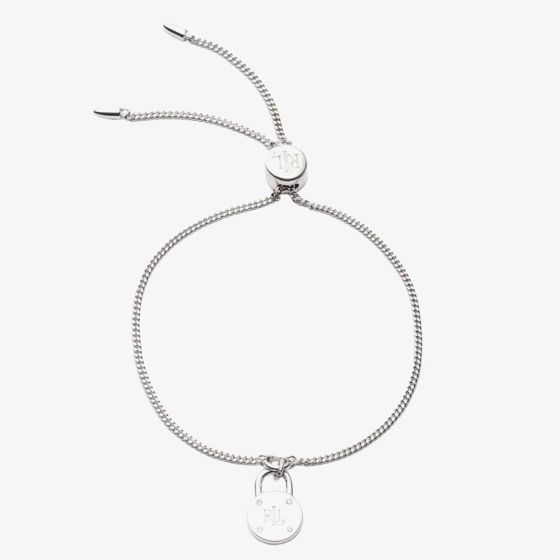 Lauren Ralph Lauren Silver Padlock Toggle Bracelet 60542939-G03