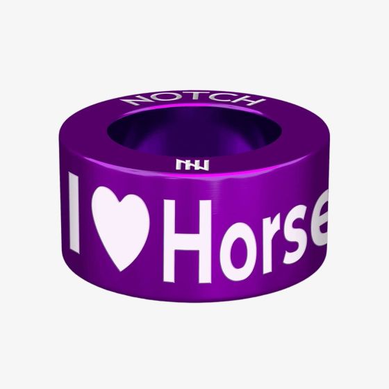 Notch Animals I Heart Horses Purple Charm 00027-PU
