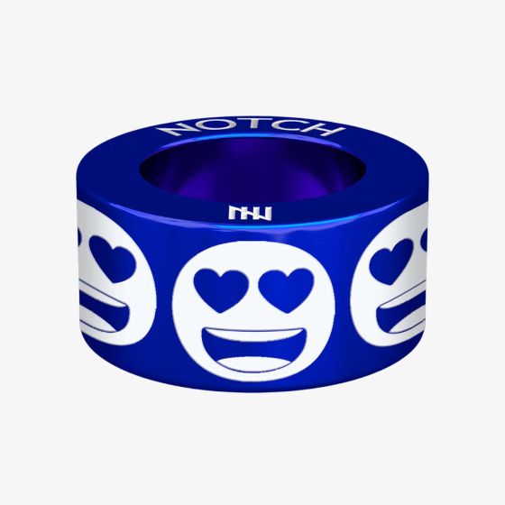 Notch Love Heart Eyes Emoji Blue Charm 00088-MB