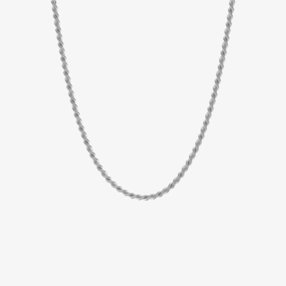 Steel & Barnett Helix Stainless Steel Thin Twisted Rope Chain N-HEL01
