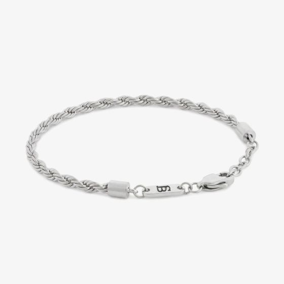 Steel & Barnett Helix Stainless Steel Twisted Rope Bracelet B-HEL01