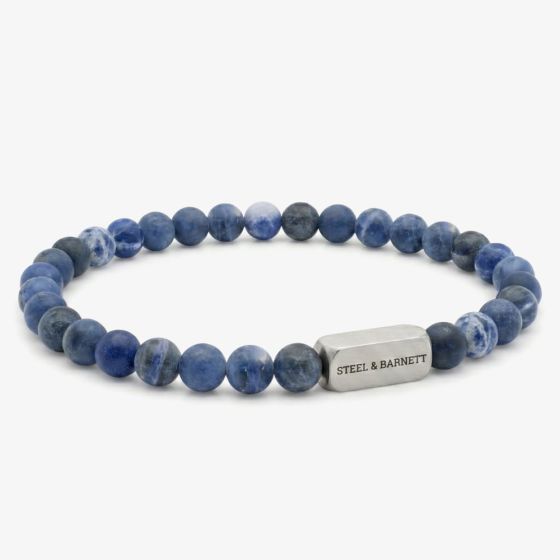Steel & Barnett Natural Ned Sodalite Bead Bracelet SBNN/006