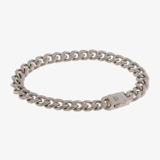 Steel & Barnett Valence Vic Stainless Steel Cuban Link Chain Bracelet SSTBVV/002