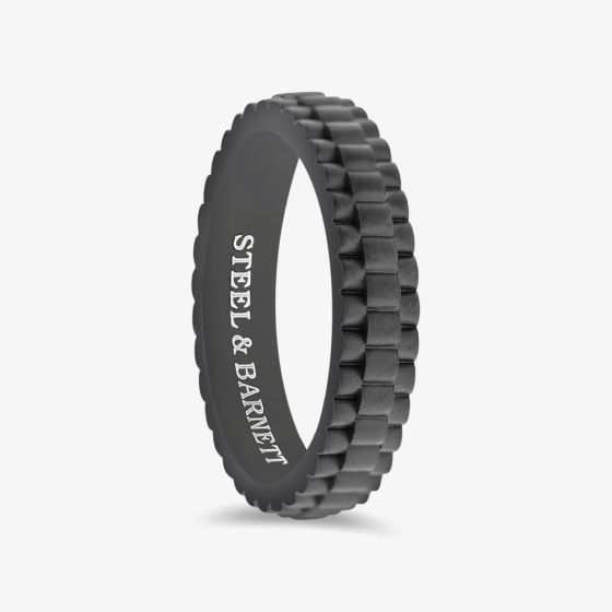 Steel & Barnett Nova Black Stainless Steel Watch Link Ring R-NOV02