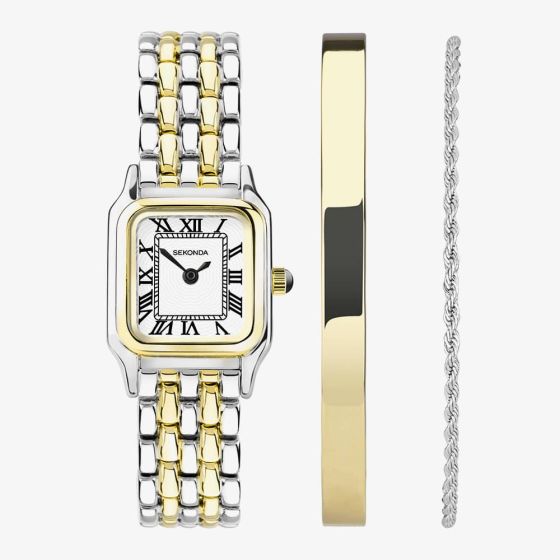 Sekonda Monica Two Colour Watch Gift Set 49039