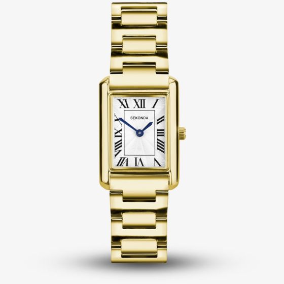 Sekonda Ladies Colette Gold Rectangular Watch 40694