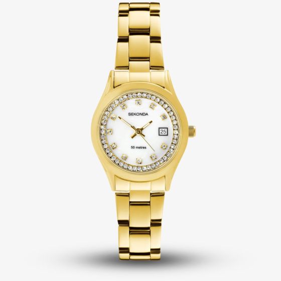 Sekonda Ladies Catherine Gold Mother Of Pearl Dial Watch 40716