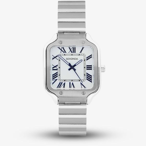 Sekonda Ladies Classic Rene White Dial Stainless Steel Bracelet Watch 40737