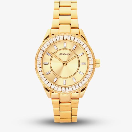 Sekonda Ladies Dress Margot Gold Plated Stainless Steel Bracelet Watch 40732