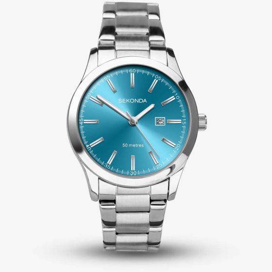 Sekonda Taylor Turquoise Sunray Dial Watch 40365