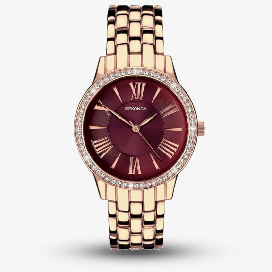 Sekonda Ladies Rose Gold Tone Watch 40290