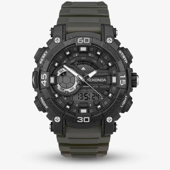 Sekonda Malvern Dark Grey Rubber Digital Watch 30168