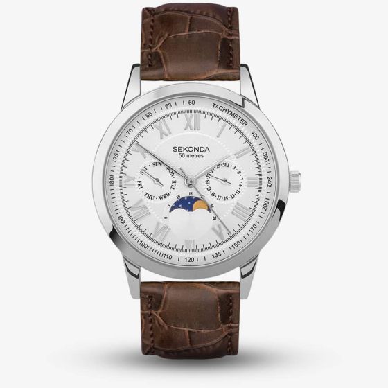 Sekonda Armstrong Moon Phase Brown Watch 30146