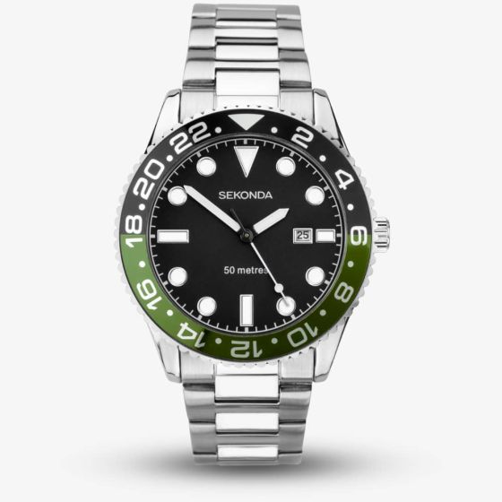 Sekonda Dive Ocean Green & Black Watch 30197