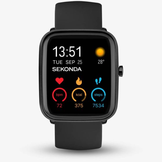 Sekonda Motion Plus Black Rubber Smart Watch 30225
