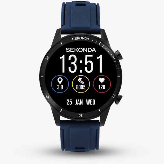 Sekonda Mens Active Go Smart Blue Plastic Strap Smartwatch 30288
