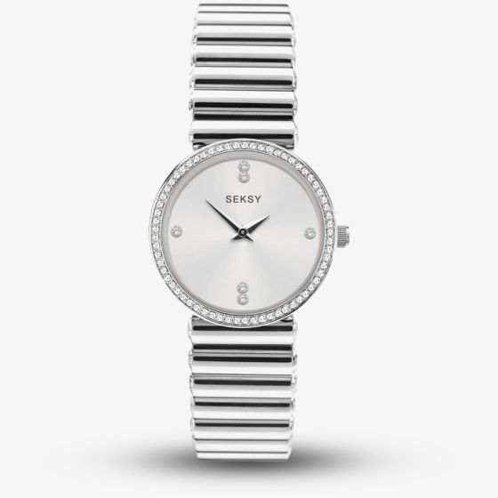 Sekonda Seksy Silver Crystal Watch 40044