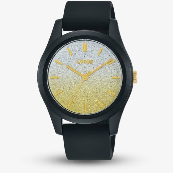 Lorus Ladies Black Strap Watch RG269TX9