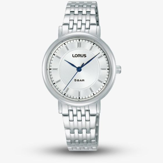 Lorus Ladies Traditional Silver Sunray Dial Watch RG217XX9