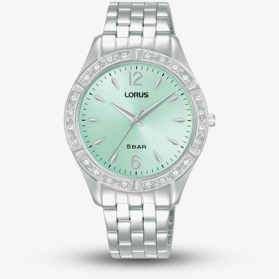 Lorus Ladies Radiant Crystal Blue Dial Watch RG263WX9
