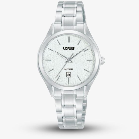 Lorus Ladies Classic White Dial Stainless Steel Bracelet Watch RJ289BX9