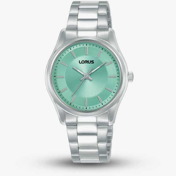 Lorus Ladies Classic Mint Dial Stainless Steel Bracelet Watch RG247XX9