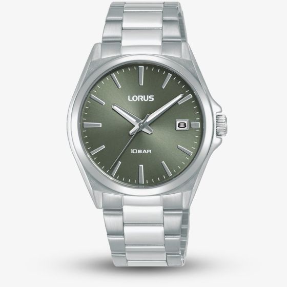 Lorus Ladies Sports Green Dial Bracelet Watch RH959SX9