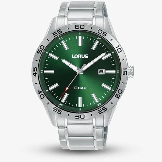 Lorus Mens Dark Green Dial Watch RH951QX9