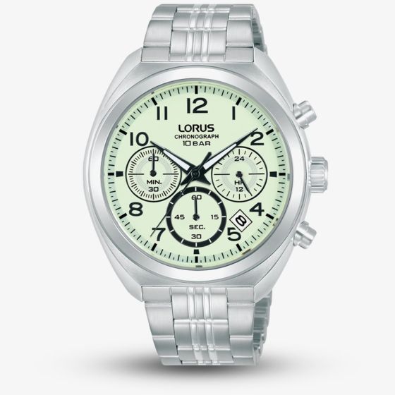 Lorus Mens Chronograph Luminous Dial Watch RT393KX9