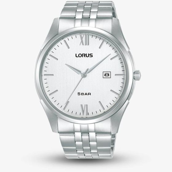 Lorus Mens Classic Silver Dial Bracelet Watch RH987PX9