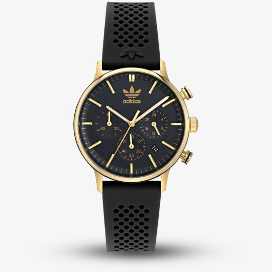 Adidas Unisex Code One Chronograph Gold & Black Watch AOSY235212I