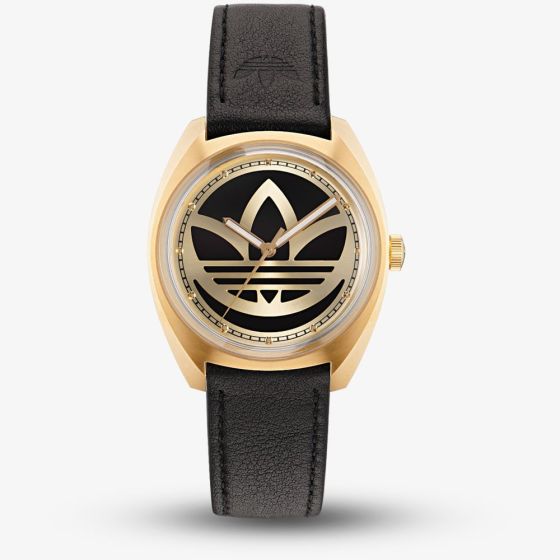 Adidas Unisex Edition One Black & Gold Logo Watch AOFH225122I