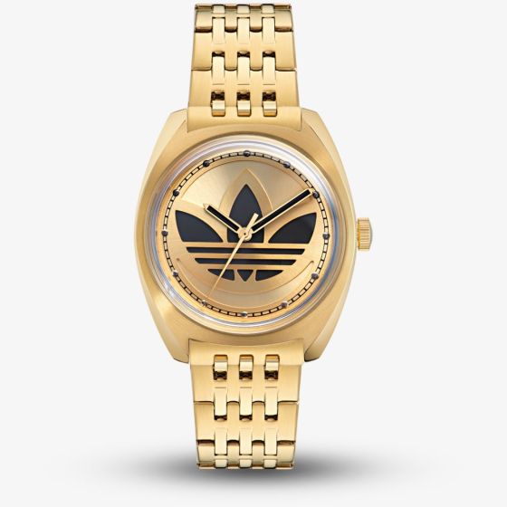 Adidas Unisex Edition One Gold Sunray & Black Logo Watch AOFH235092I