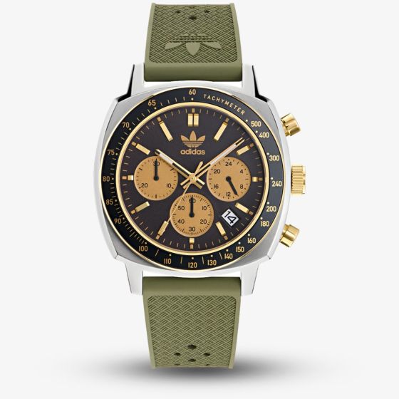 Adidas Unisex Masters Originals One Chronograph Green & Black Watch AOFH235042I