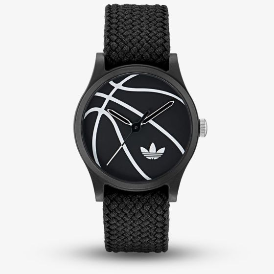 Adidas Game One Black Fabric Strap Basketball Watch AOSY250242I