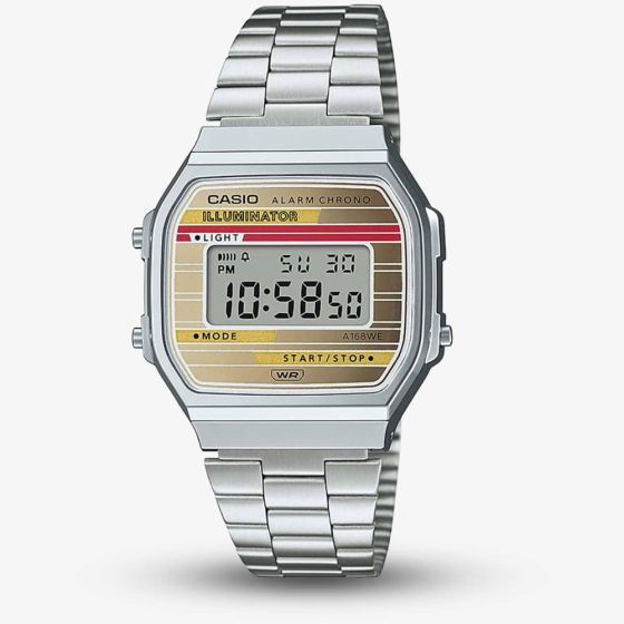 Casio Vintage Red & Cream Digital Watch A168WEHA-9AEF