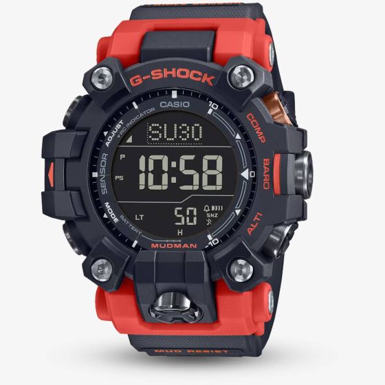 Casio G-Shock Master Of G Land Mudman Red & Black Smart Watch GW-9500-1A4ER