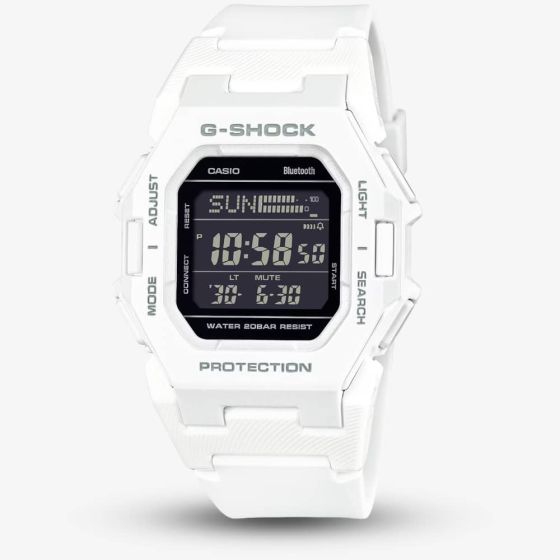 Casio G-Shock Core White Rubber Digital Smart Watch GD-B500-7ER