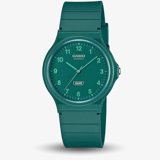Casio Teal Rubber Watch MQ-24B-3BEF