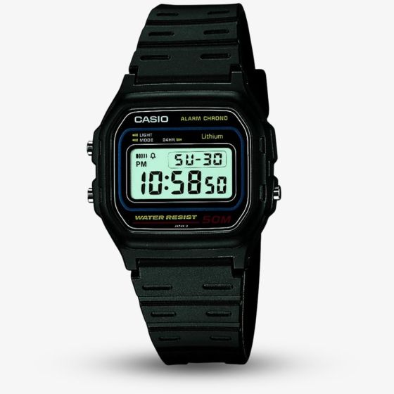 Casio Unisex Black Plastic Digital Watch W-59-1VQES